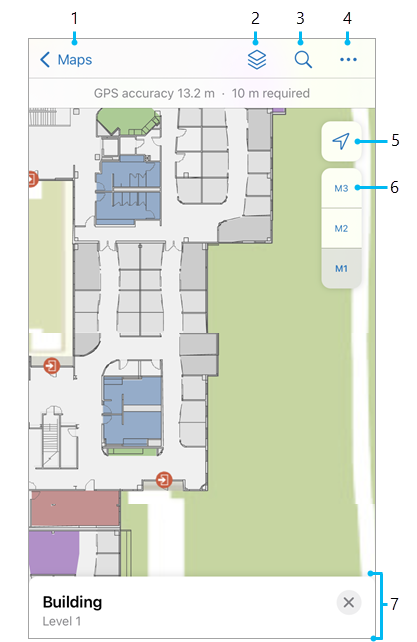 Floor-aware map and floor filter